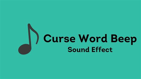 Is the Curse Beep Sound Effect Really Necessary? Examining its Use in Media
